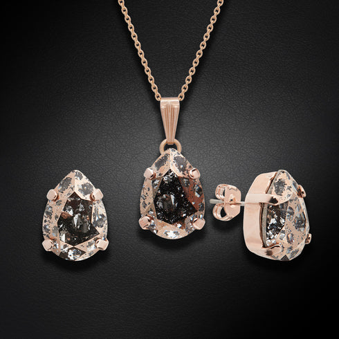 Комплект "Venēra II (Rose Patina)" с кристаллами Swarovski™